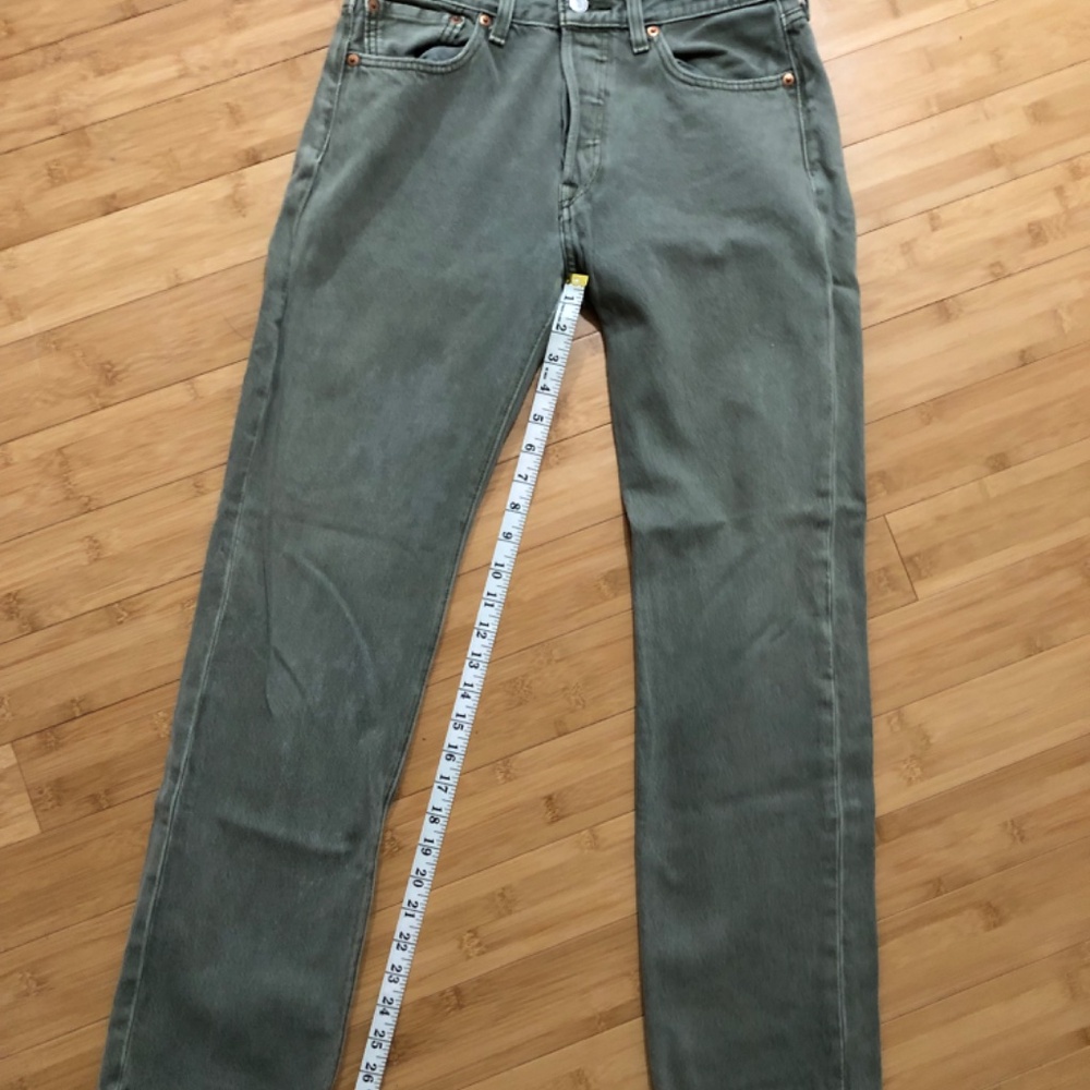 Levi’s 501 men’s jeans canton green 29x30 100% cotton - Picture 12 of 13